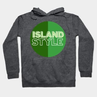 island style hawaii dark green tricolor circle Hoodie